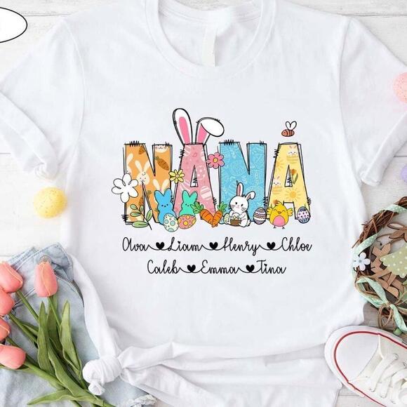 Other - Personalized Easter Grandma Cute Bunny Gift Retro T Shirt